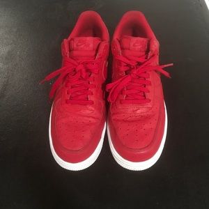 Nike Air Force 1 CMFT Lux Low Ostrich Skin Red